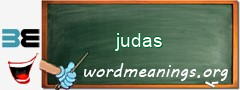 WordMeaning blackboard for judas